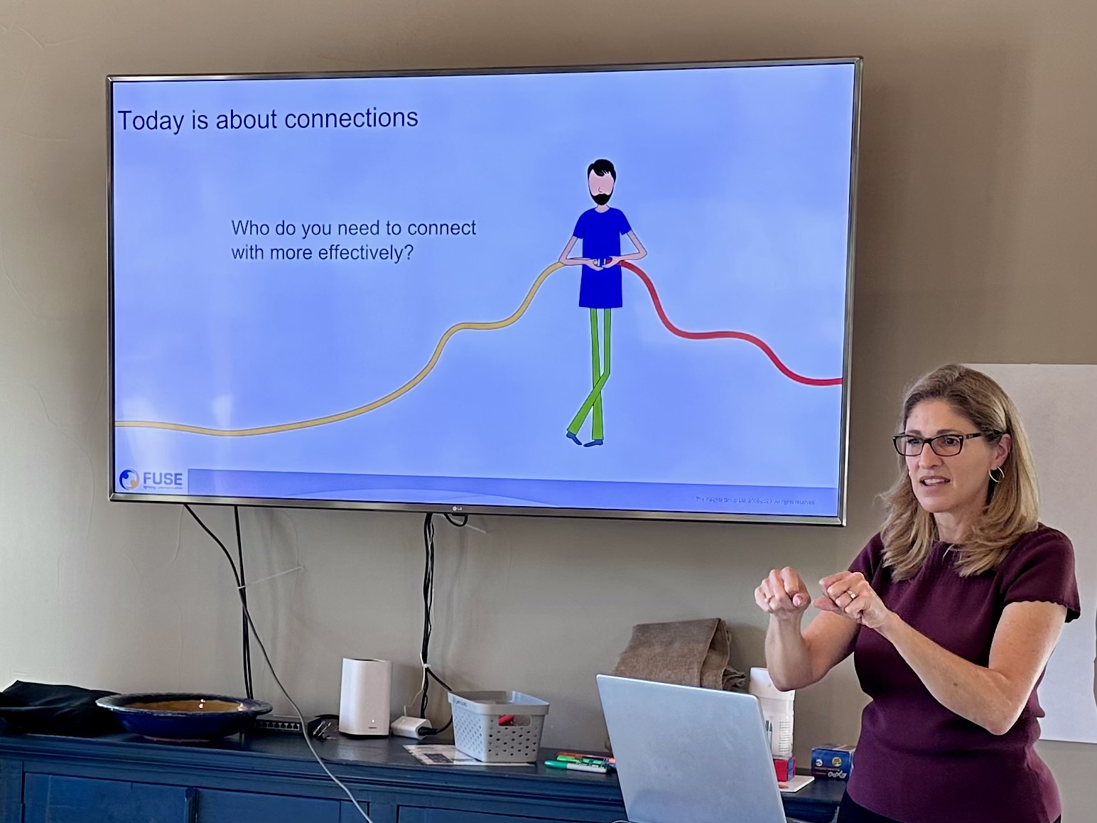 Christa Tuttle facilitating a strategy session